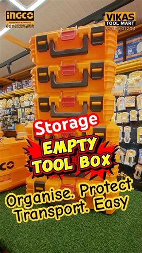 INGCO Tool Case PBXS101 & PBXS102 | Strong 15Kg Load Tool Storage Box | Vikas Tool Mart | Erode