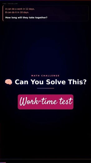 Work-Time aptitude Question ❓🤔#shorts #trending