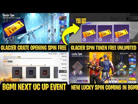 🔴Glacier Spin Token Unlimited Redeemed | Next Uc Up Event | Bgmi New Lucky Spin |M4 Voting Spin Live