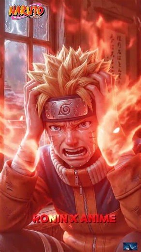 Naruto’s Pain: The Boy with the Nine-Tailed Fox 🦊💔 | #Naruto #Anime
