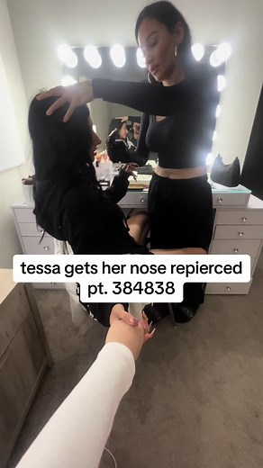 The Ortega Girlies Get Nose Pierced | Guiche Piercing & Nose Piercing Jewelry