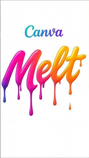 How to Make Dripping Text in Canva with AI #canva