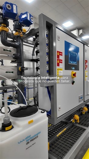 Tecnología inteligente para procesos que no pueden fallar. ⚙️💧 Presentamos nuestro sistema de tratamiento de agua, con tecnología avanzada que optimiza cada etapa del proceso. Porque sabemos que un buen sistema no solo trata el agua… también cuida tus recursos, tu operación y el medio ambiente. 💬 ¿Quieres saber cómo funciona? ¡Envíanos mensaje ahora! | Water Technologies de México