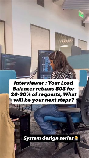 Chhavi Maheshwari on Instagram: "Save and share for upcoming interviews🌟🤝 Comment “doc” for detailed notes on how to explain this to interviewer. 503 Service Unavailable : Server is currently unable to handle requests because backend servers are down. Server / Load Balancer Troubleshooting Steps👩‍💻 1.Check load balancer health Verify that the load balancer is up and routing traffic correctly. 2.Identify unhealthy servers or pods Inspect server or pod health status to detect failing instances