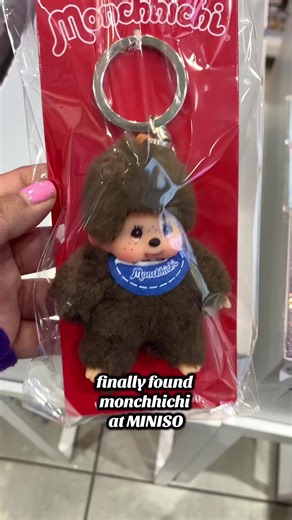 Discovering Monchhichi Keychain at MINISO
