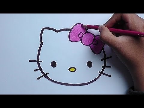 Dibujo de hello kitty - Hello kitty drawing
