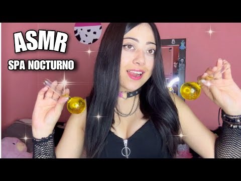 ASMR | 🖤CHICA LINDA TE ATIENDE 🖤🧖🏻| EL MEJOR SPA NOCTURNO 🌙🥵