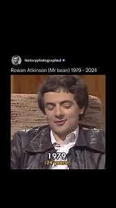 3.4M views · 62K reactions | Rowan Atkinson, born in 1955, is a British comedian, actor, and writer best known for creating and portraying the iconic character Mr. Bean. Atkinson’s career took off in 1979 when he starred in the sketch show Not the Nine O’Clock News. Over the decades, he became internationally famous for his physical comedy in Mr. Bean, which aired from 1990 to 1995 and spawned movies and an animated series. | History In Pictures | Facebook