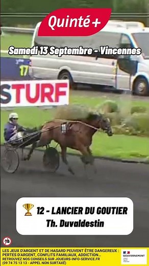 🏁 Arrivée QUINTÉ samedi 13 septembre | 100% TROT 🔥