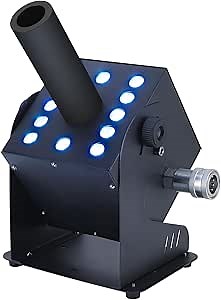 Co2 Jet Machine,12 RGB LED Digital Co2 Cannon DMX 512 Control Co2 Fog Machine 19ft Jet Height for Party Wedding DJ Nightclub Concert Show Events