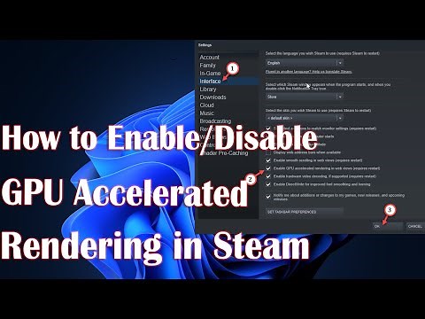How to Enable/Disable GPU Accelerated rendering in Steam