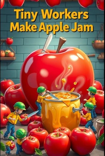Tiny Workers Make Apple Jam