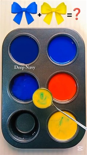 Colorpalette / Ultramarine Blue + Veridian Red + Deep Yellow | Classic Primary Fusion #colormixing