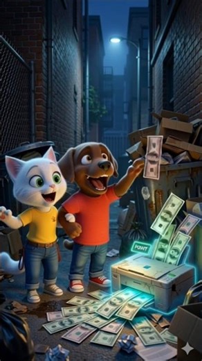 Purana Printer Chalu Kiya… Paisa Nikalne Laga! 😱🖨️💸 #cat #dog #shorts