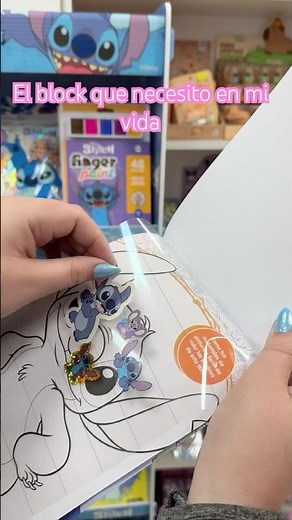 Stitch notepad! Color it with lots of stickers. #stitch #stickers
