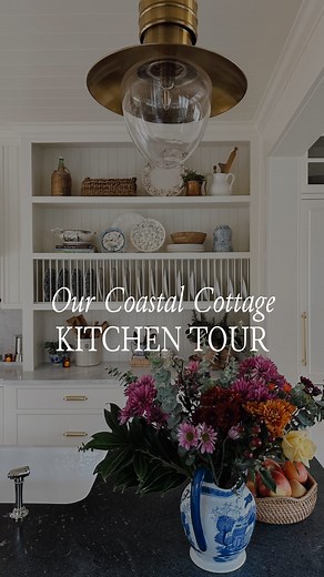 246 reactions · 12 shares | Come take a tour of our coastal cottage kitchen! ✨ The official reveal post of our renovated kitchen is up on The Inspired Room blog today, I’m so excited to finally share it with you!  Comment LINKS and I’ll message you the link to the blog post tour and all the details! ❤️ | The Inspired Room | Facebook