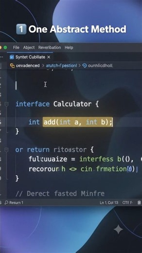 Functional Interface in Java in 10 Sec☕ | Java 8 #Java #FunctionalInterface #Java8 #LambdaExpression