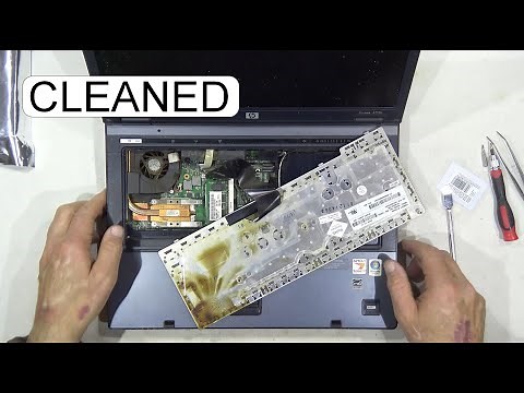 HP 6715B DUST REMOVE AND REPLACE BIOS BATTERY
