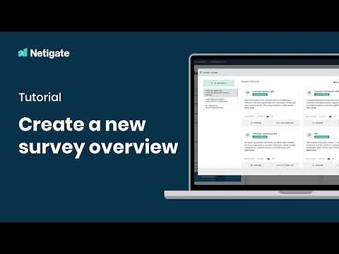 Create a new survey overview | Netigate