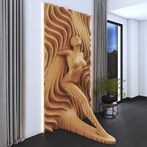 3D Parametric Wood Wall Art Panel: CNC Cut Abstract Sculpture (digital File Only) - Etsy