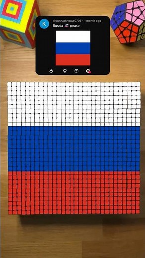 Making RUSSIA on Rubik's Cubes! 🇷🇺
