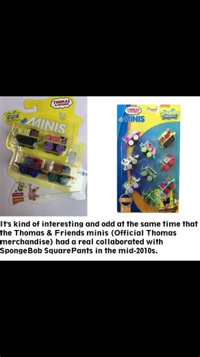 INTERESTING FACT: SpongeBob and Thomas Minis Crossover Back in the 2010s?! (Short Picture Video)