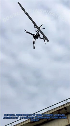 Drone Innovation Hack: Transport Solar Panels with UAV for Efficient Installation