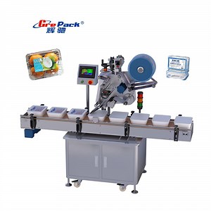 [Hot Item] Flat Surface Label Applicator Machine Sticker Flat Automatic Pouch Food Tray Labeling Machine