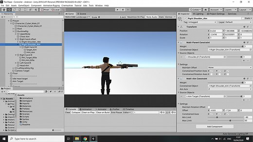 Animation rigging - Multi-Aim constraint jitter