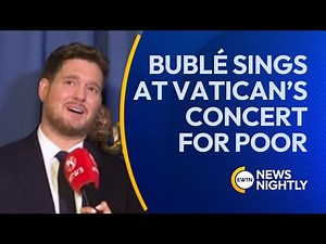 Michael Bublé Brings Christmas Music to the Vatican’s “Concert with the Poor” | EWTN News Nightly