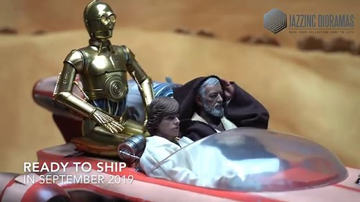 1/6 Star Wars Landspeeder X-34 for Hot Toys Luke Skywalker