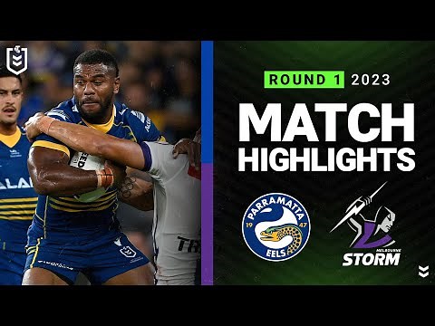 NRL Highlights | NRL 2023 | Parramatta Eels v Melbourne Storm | Match Highlights