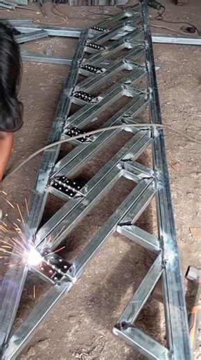 making foldable climbing stairs part 1.