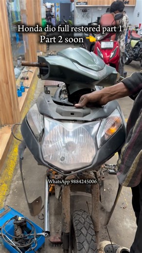 Munvar Basha on Instagram: "Honda Dio full restored part 1 Part 2 soon 👈👍 @pudupet_munavarelectricals 9884245006 #pudupet_munavarelectrical #honda #part #part #restored . @fiting_point"