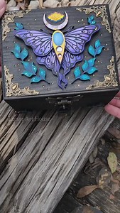 1.1K views · 478 reactions | ✨️ A Luna moth Hidden Key Box made for an amazing supporter ❤️ I have dozens of designs to choose from for made to order options  I also have ready to ship Hidden Key Boxes and Hidden Key Journals  | Lunar Art House | Facebook