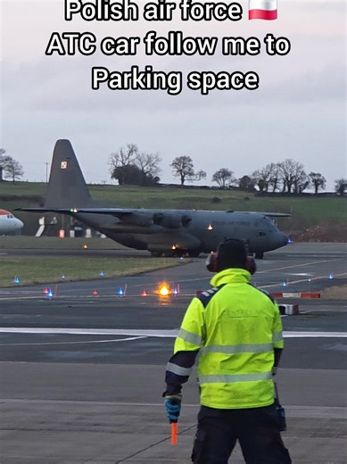 Polish Air Force C130 Taxis at Bristol Airport