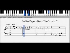 Easy Jazz & Blues Piano Progressions In C - Sheet Music & Notes