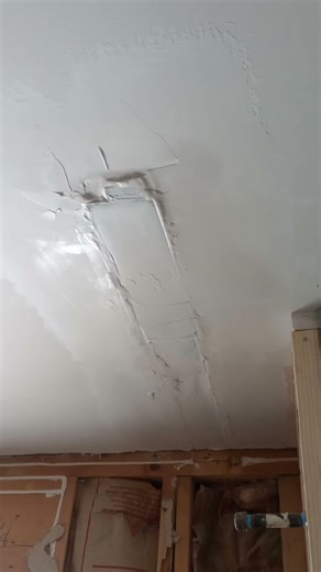 Remodel ceiling drywall repair #drywall