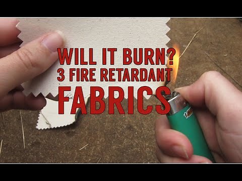 Fabric Burn! Testing Fire Retardant Fabrics: Sunforger Tent Canvas, 18oz Vinyl, & 12oz Duvetyne