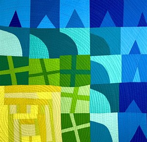 Creative and colorful improv piecing - Carolina Oneto