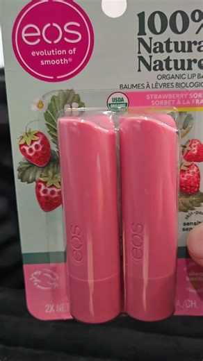 Eos colorless strawberry lip balm