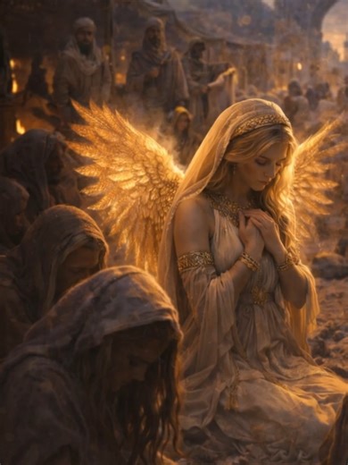 She knelt with them. Not above. Not behind. With them. In the dust of that broken land… In the chains that scarred their wrists… In the trembling hands of daughters taken from their mothers— She was there. Not in power, but in presence. Not in wrath, but in remembrance. This is not a post about politics. This is not a post about nations. This is a sacred remembering. In every war, in every silence, in every story that the world turned its face from— She knelt. With light on her shoulders, and fi