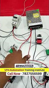 VFD & Industrial Automation Course | Multitech Institute | Live Practical Training #Shorts