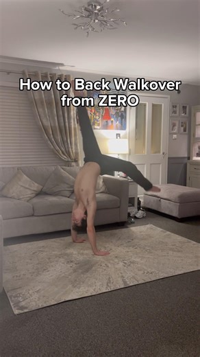 How to do a Back Walkover from ZERO #bridge #calisthenics #yoga #stretching