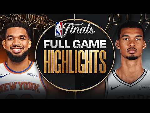 #3 KNICKS at #2 SPURS | NBA FINALS GAME 2 HIGHLIGHTS | June 5, 2026