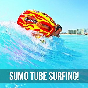 150K views · 278 reactions | This inflatable suit allows you to body surf! | Beach.com | Facebook