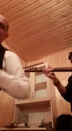 Musical Duo Performs Unique Indoor Jam Session