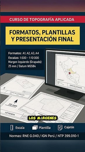 ¡El Toque Profesional! ✨ Formatos, Plantillas y Presentación Final de Planos Topográficos. 🖨️ La c