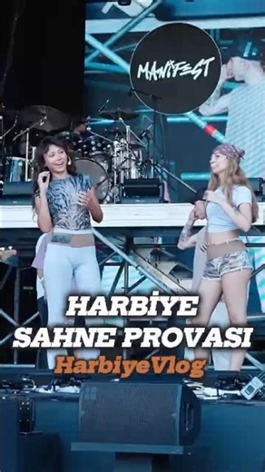 Harbiye Sahne Provası (HarbiyeVlog) 🧡🎤 #manifest #manifam #viralvideo