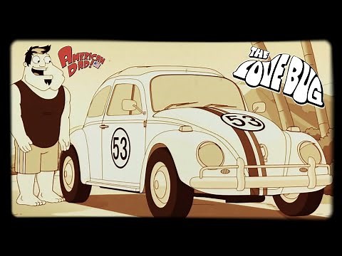 Herbie "The Love Bug" appears in "American Dad" TV cartoon series (2016)